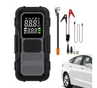 Arrancador Auxiliar Con Compresor De Aire - Arrancador Auxiliar Para Batería De Automóvil, Elevador De Batería Para Automóvil, 4000 A Con Cables | Para Inflar Neumáticos Viajes Largos Carreteras