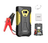 Arrancador de batería de coche de 800 A pico para motores de gasolina de 6,0 L y diésel de 5,0 L, arrancador de batería portátil de 26800 mAh de 12 V con dos puertos USB y