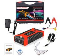 Arrancador de batería de Litio de 12 V y 20000 mAh para Coche, Dispositivo de Arranque rápido con Linterna LED e indicador de Potencia.