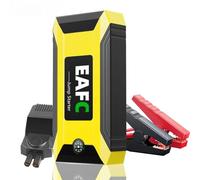 Arrancador de batería para Coche EAFCAuto de 12V 600A/1200A, Cargador de Emergencia, luz LED SOS para Uso en emergencias, Dispositivo de Arranque, para Gasolina de 4,0 L/diésel de 2,0 L (Amarillo)