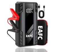 Arrancador de batería portátil para Coche 1000 A, 12 V, Dispositivo de Arranque automático, Capacidad de batería de 6400 mAh, LED Brillante con 3 Modos (iluminación, SOS, estroboscópico)