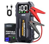 Arrancador de Baterias de Coche, 5000A Arrancador de Coches Portatil (para 10.0L de Gasolina o 8.0L de Diésel) 12 V Booster con Carga rápida USB y Linterna LED de Emergencia
