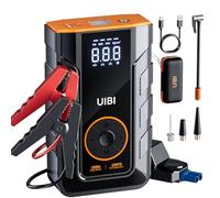 Arrancador de Baterias de Coche con Compresor de Air, UIBI X3 1500A Arrancador de Coche Portatil (7,5L Gas/5,5L Diesel), PD45W, 12V Jump Starter, 150PSI Inflador de Neumático, Luz LED