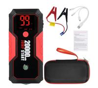 Arrancador de Baterias de Coche, Weytoll DN13 Fuente de alimentación de arranque de emergencia, corriente máxima de 600 A Fuente de alimentación de arranque de emergencia de 20000 MAh Banco de energía