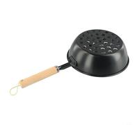 Arrancador de chimenea de carbón de hierro 6L mango de madera ligera rápida | Encendido rápido, no necesita líquido, construcción de hierro, mango de madera, capacidad de 6 litros para comidas familiares