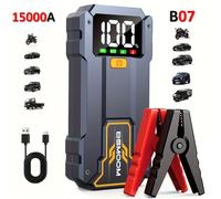 Arrancador de Coche 12V, Batería de , Empalme, Power Bank, Jump Box con Luz LED y Pantalla LCD ( 10.0 o 8.0L Diésel)