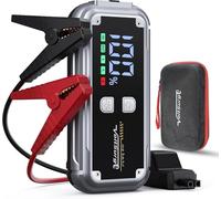 Arrancador de Coche 6000A - Arrancador Portátil para Motores de 8.0L Gasolina/6.0L Diésel, Batería de Emergencia 12V con USB Rápido Luz LED Ideal para Autos, Camiones, Motos y Más (D05)