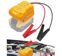 Arrancador de coche compatible con batería Dewalt 18V - Arrancador portátil y adaptador de powerbank, arrancador de batería de 12V, ideal para averías, camping y arranque en invierno (batería no