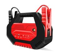 Arrancador de coche con luz de emergencia y banco de energía, 12 V/24 V, seguro para temperaturas extremas (-20 °C a 60 °C), ideal para coches, camiones y furgonetas