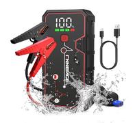 Arrancador de Coches, 4000A Arrancador Batería Coche(para Todo Vehículo 8,0L de Gasolina o 6,5L de Diesel),Booster Bateria, con Puerto de Salida USB, Luz LED.