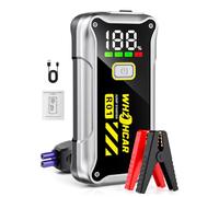 Arrancador de Coches 4000A Arrancador de Baterias de Coche Portátil para Motor 9.0L Gasolina o 8.0L Diesel con luz LED y USB de Carga rápida