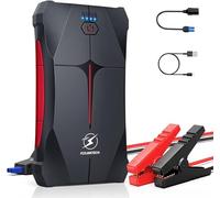 Arrancador de Coches, FLYLINKTECH 1000A 13200mAh Arrancador Batería Coche (hasta 6.0L Gas o 5.0L Diesel) de IP67 Impermeable Batería Arrancador de Coche, 3 Modos Linterna LED & Puerto USB
