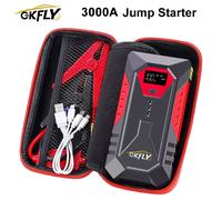 Arrancador de Coches GKFLY 3000A/4000A, Banco de Energía de Gran Potencia, Potenciador de Batería de Coche de 12V, Dispositivo de Arranque para Gasolina 6.0L y Diésel 5.0L Amarillo