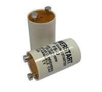 Arrancador, de Powerstart, para lámpara fluorescente de entre 4 y 80 W, de tipo FSU, con condensador, paquete de 5 unidades Paquete de 2