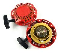 Arrancador de retroceso de 3/6 pernos apto for 154F 156F 152F 2.5HP 1KW 1.5KW bomba generadora de arranque por cuerda cubierta de resorte de rebobinado(6 bolts small)