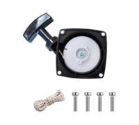 Arrancador de retroceso para soplador Echo ES-250, PB-250 PB-250LN ES-252 PB-252 de 25,4 cc, tornillos de montaje de arranque de tracción de nailon ABS, negro