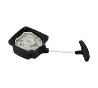 Arrancador de retroceso para uso de cortador de cepillo compatible con múltiples patrones de montaje del motor y requisitos comunes de tensión del resorte de retroceso