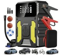 Arrancador portátil 3000A con compresor 150 PSI, 3 modos LED, carga rápida, kit 4 en 1 y seguridad avanzada, para coche, SUV, diésel hasta 8L, ideal camping, viajes y verano