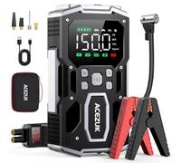 Arrancador portátil Multifuncional 12V de 12000A & inflador de neumáticos 150PSI, Booster de batería de Emergencia para Todos los vehículos de Gasolina y diésel de hasta 10,0L