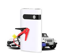 Arrancador portátil para Coche, minibanco de energía Delgado de 20000 mAh, Carga rápida, Cargador de Refuerzo automático con luz LED incorporada, Color Blanco