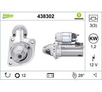 Arrancador Starter 1,2 kW 12 Dientes VALEO Para FORD FOCUS III