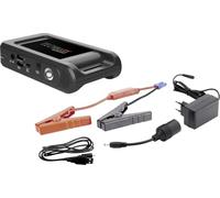 Arrancador y Cargador de Coche Technaxx 12000 mAh (Gasolina hasta 4,0 L/Diesel hasta 2,5 L) con Powerbank TX-218 - Cargador portátil con 2 Puertos USB-A y Linterna LED