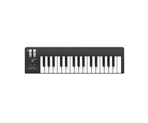 Arrangement with Pedal Mini Keyboard Equipment 32-Key Playing Space-Saving Controller Pad DJ Electronic Sound