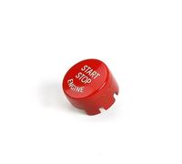 arranque de encendido coche 3-1 cubierta de interruptor de botón de arranque y parada del motor, compatible con BMW Serie 5/6/7 F06 F07 F10 F01 F30 2009-2015(Model A Red)