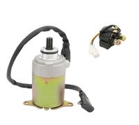 Arranque Motor Motor Arranque para GY6 9 Dientes Motor para GY6 4 Tiempos para 150Cc para 125Cc para 50Cc para 200Cc para 250Cc Compatible para Ciclomotor para Cuatriciclo Starter Motor