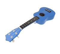 Arranque para ukelele de madera de 4 cuerdas, Uke Hawaii, guitarra para niños, guitarra pequeña con 1 púa y 1 cuerda, guitarra para principiantes, color azul oscuro, como se describe azul oscuro