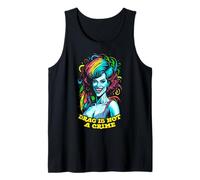 Arrastrar No Es Un Crimen LGBTQ Orgullo Gay Drag Queen Rainbow Camiseta sin Mangas