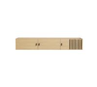 Woud Sideboard de pared Array. 150 cm Roble pigmentado blanco