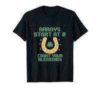 Arrays Start at 0 Count Your Blessings Gráfico de codificación Camiseta