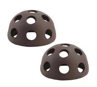 arrderly 2 piezas de accesorios para tanque de peces, decoración de cueva, escondite de cerámica hemisférica, cueva de acuario, decoración de cerámica para decoración de acuario