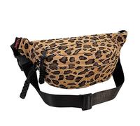 arrderly Bolso bandolera grande con estampado de leopardo para mujer, correa ajustable, diseño de leopardo, multifuncional, duradero, unisex, cóctel, festival, uso diario