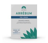 ARRÊBUM COMPRIMIDOS Caja de 60 | Especialmente formulado para pieles y cueros cabelludos grasos | Combinación esencial de vitaminas, minerales y extracto de plantas | LABORATOIRE JALDES
