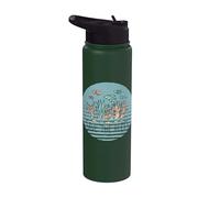 Arrecife coral peces ecosistema marino submarino plantas Stainless Steel Insulated Water Bottle