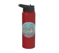 Arrecife coral peces ecosistema marino submarino plantas Stainless Steel Insulated Water Bottle