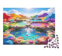 Arrecife de Coral Colorido Puzzle de 1000 Piezas Papel para Adultos Mundo Submarino Soñado Juego de Puzzle 1000 Piezas Relajación Decoración Regalo 52x38cm/1000pcs