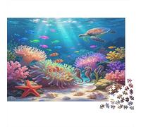 Arrecife de Coral Tropical Puzzle de 1000 Piezas Papel para Adultos Mundo Submarino Set de Puzzle 1000 Piezas Relajante Puzzle para Toda la Familia Decoración Regalo 38x26cm/1000pcs