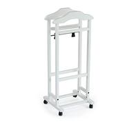 Arredamenti Italia 2003 MIXER Galán De Noche Doble En Madera De Haya Maciza - Color Blanco