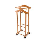 Arredamenti Italia ARREDAMENTIITALIA Galán de Noche para Dormitorio Trendy, Madera - Percha Doble - Color: Madera de Cerezo Ar-It il Cuore del Legno