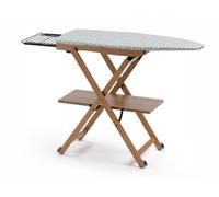 Arredamenti Italia Stirocomodo (621)- Tabla de Planchar Plegable, Hecha en Madera de Haya Maciza, Ajustable 4 Alturas 84-88 - 91-93 cm x 135 cm (Ancho), Acabado Cerezo