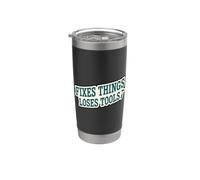 Arregla cosas pierde herramientas Handyman Humor Tool Fixer superior Vaso térmico de acero inoxidable de doble pared