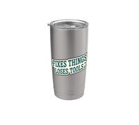 Arregla cosas pierde herramientas Handyman Humor Tool Fixer superior Vaso térmico de acero inoxidable de doble pared