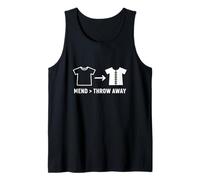 Arregla Tu Ropa Mend Throw Away Moda Lenta Camiseta sin Mangas