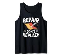 Arregla Tu Ropa Repair Dont Replace Moda Lenta Camiseta sin Mangas
