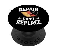 Arregla Tu Ropa Repair Dont Replace Moda Lenta PopSockets PopGrip Adhesivo
