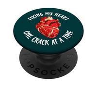 Arreglando Mi Corazón Una Grieta A La Vez Kintsugi PopSockets PopGrip Adhesivo