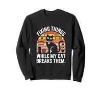Arreglar Cosas Mientras mi Gato Las rompe Gracioso Sudadera